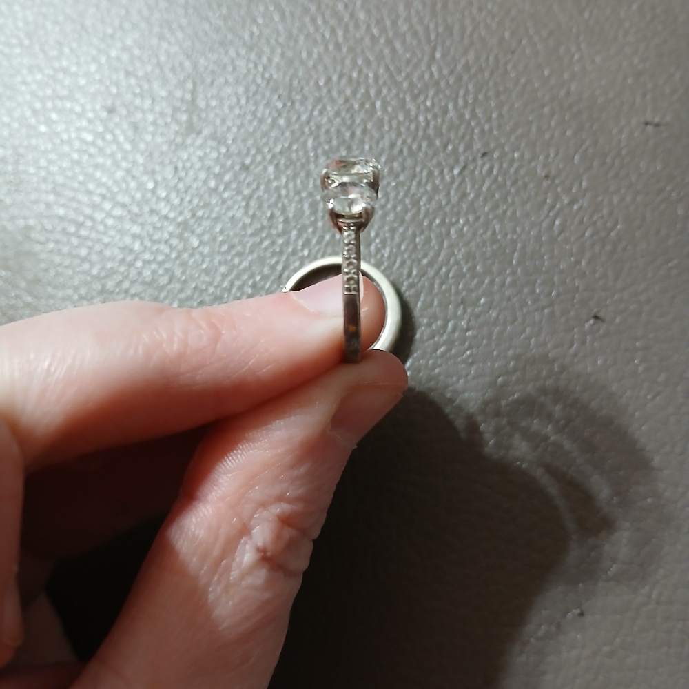 Sterling Silver Wedding Ring Set - image 5